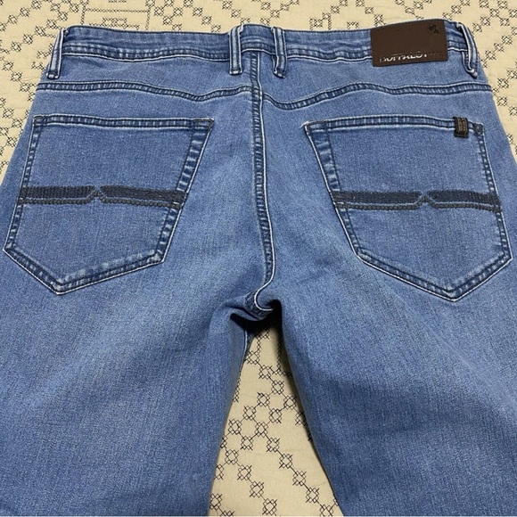 Men’s Axel Slim Stretch Jeans 34x34 Mens Medium Wash Blue - Picture 6 of 9